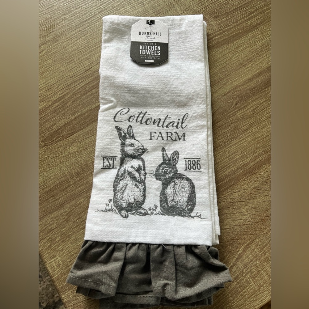 Bunny kitchen towels